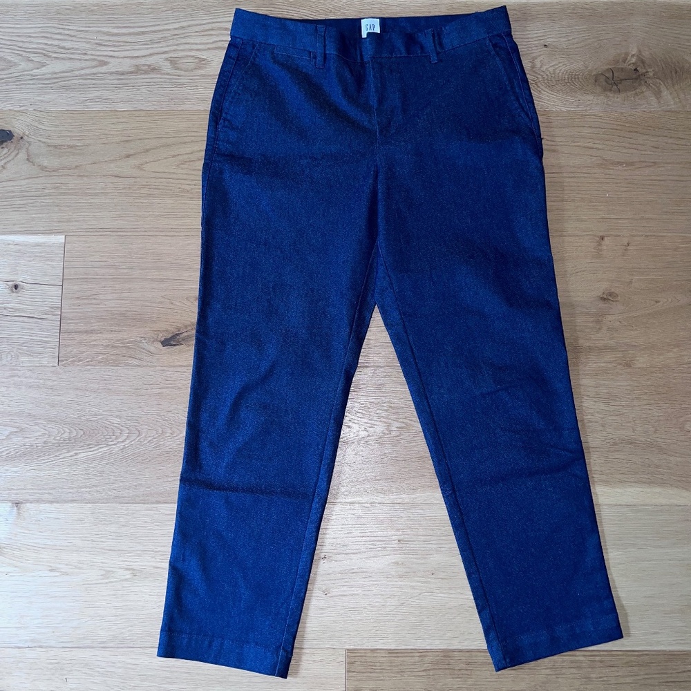 GAP Slim City Crop Denim ankle chino jeans - Size 8
